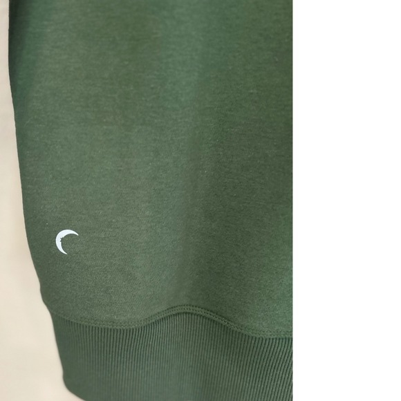 Zyia Active Green Funnel Neck Pocket Hoodie Womens Size M Cotton Polyester Blend - Picture 5 of 8